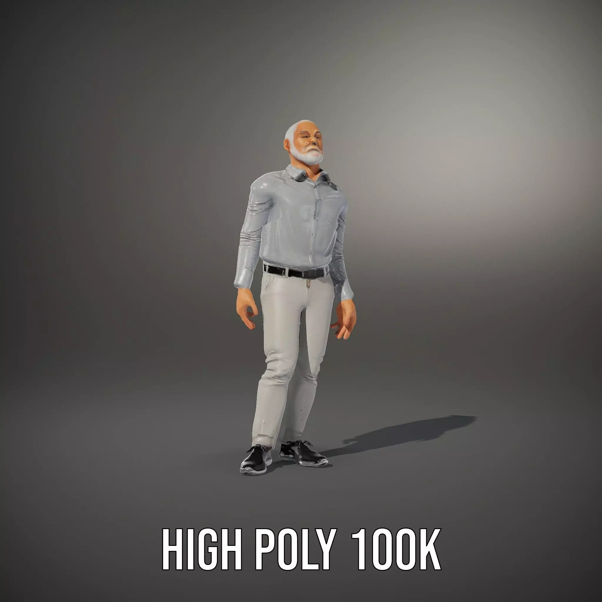 Casual Attire Man model pack Low-poly 3D model_11