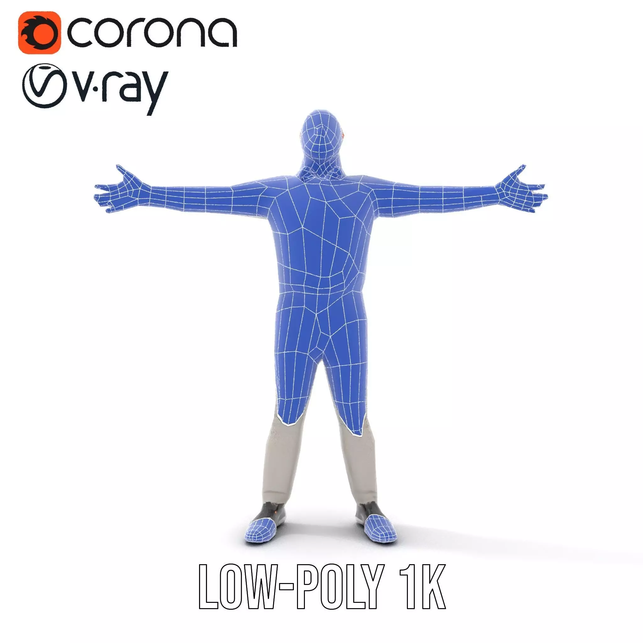 Casual Attire Man model pack Low-poly 3D model_20