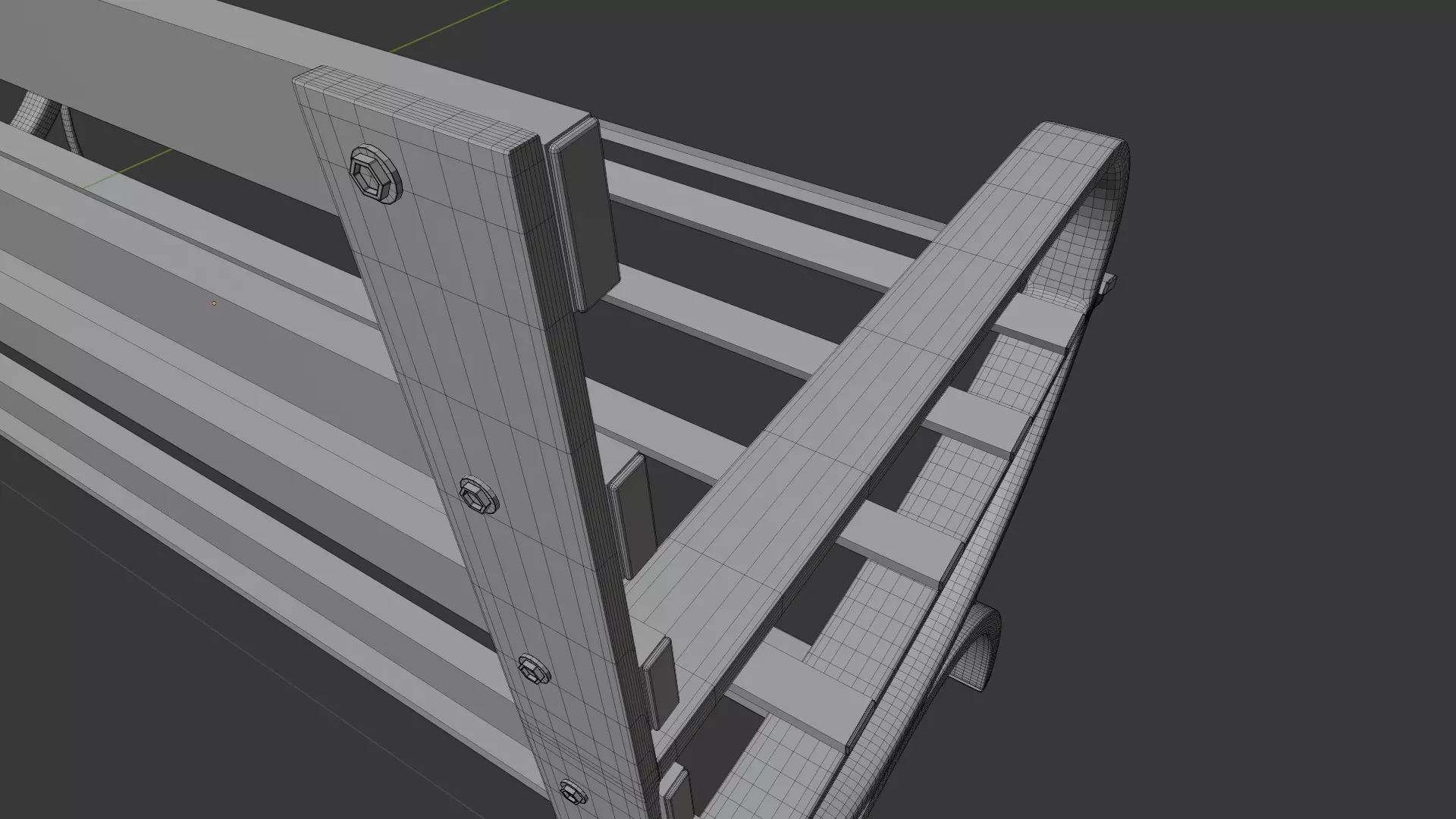 bench 3D model_4