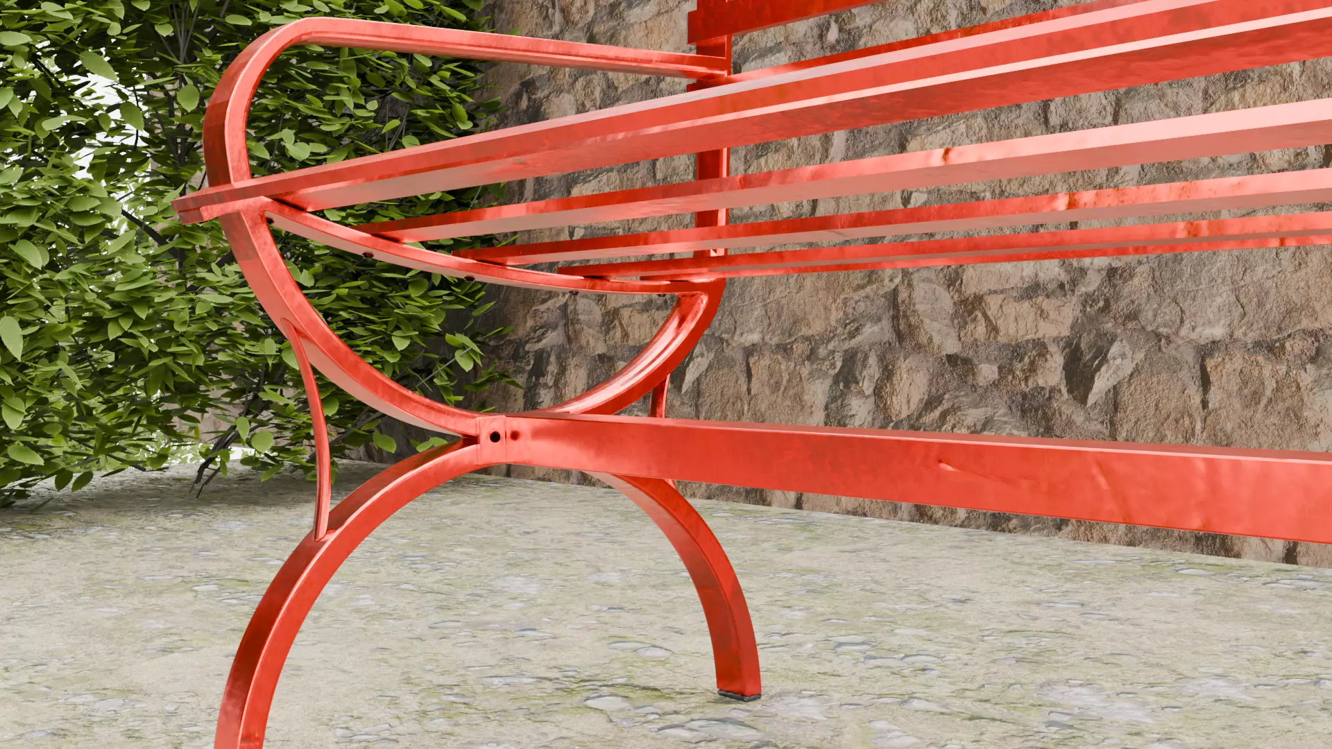 bench 3D model_1