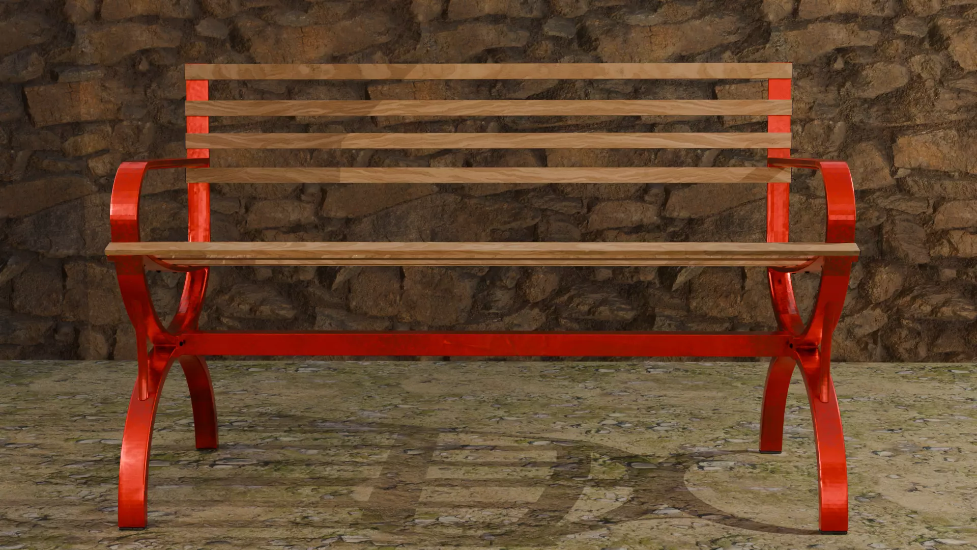 bench 3D model_0