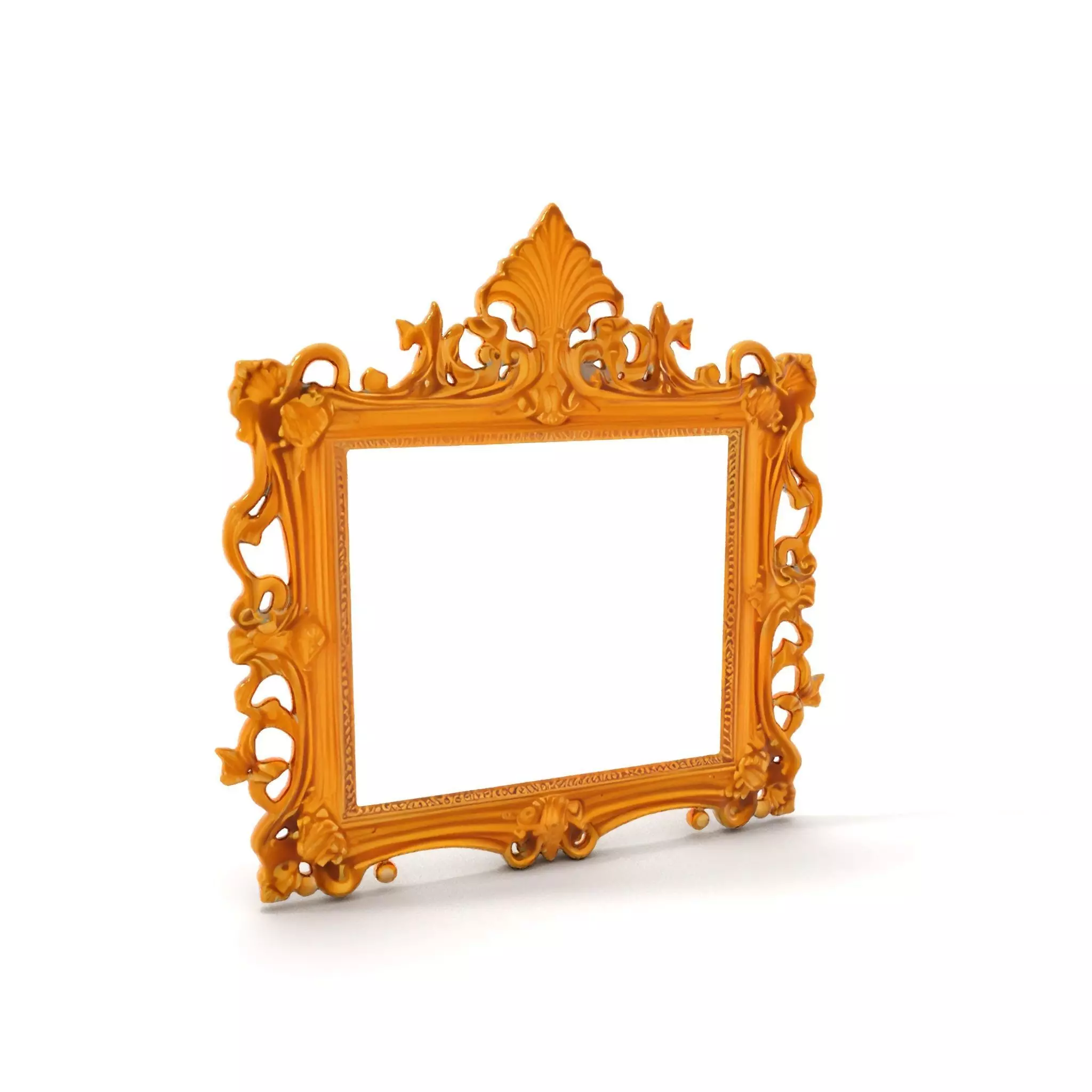 Baroque Gold Ornate Frame model pack Low-poly 3D model_0