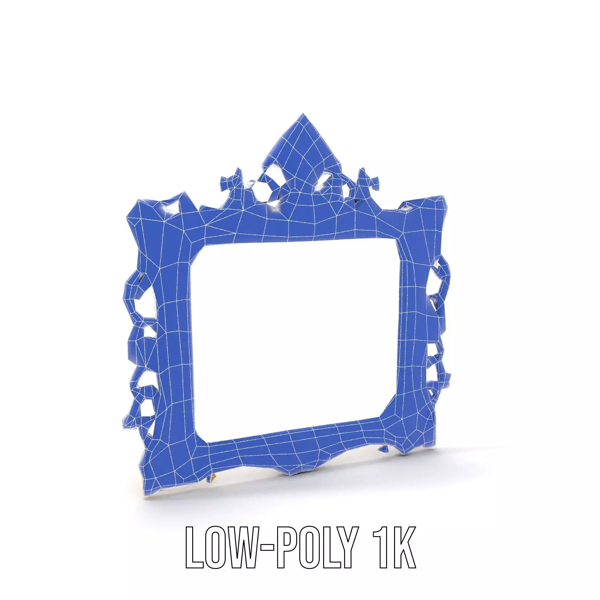 Baroque Gold Ornate Frame model pack Low-poly 3D model_29