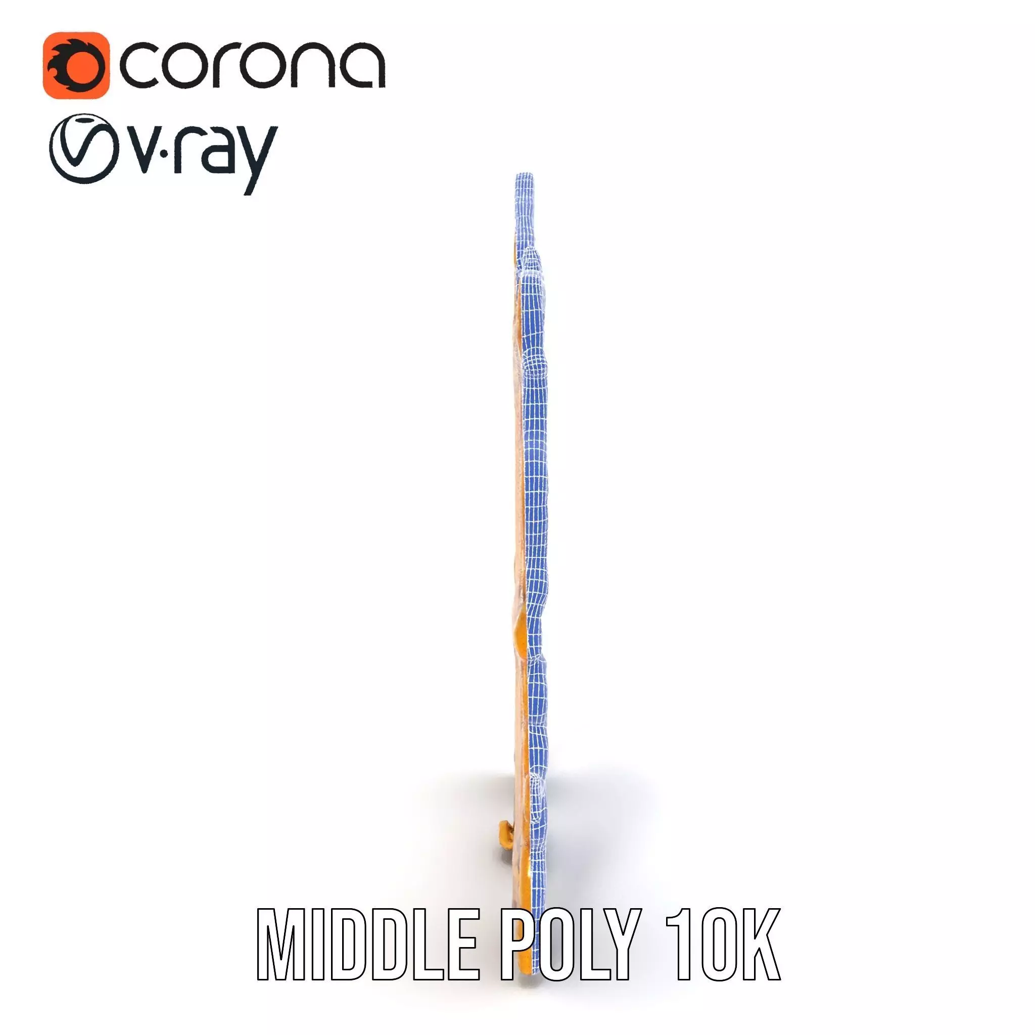 Baroque Gold Ornate Frame model pack Low-poly 3D model_28