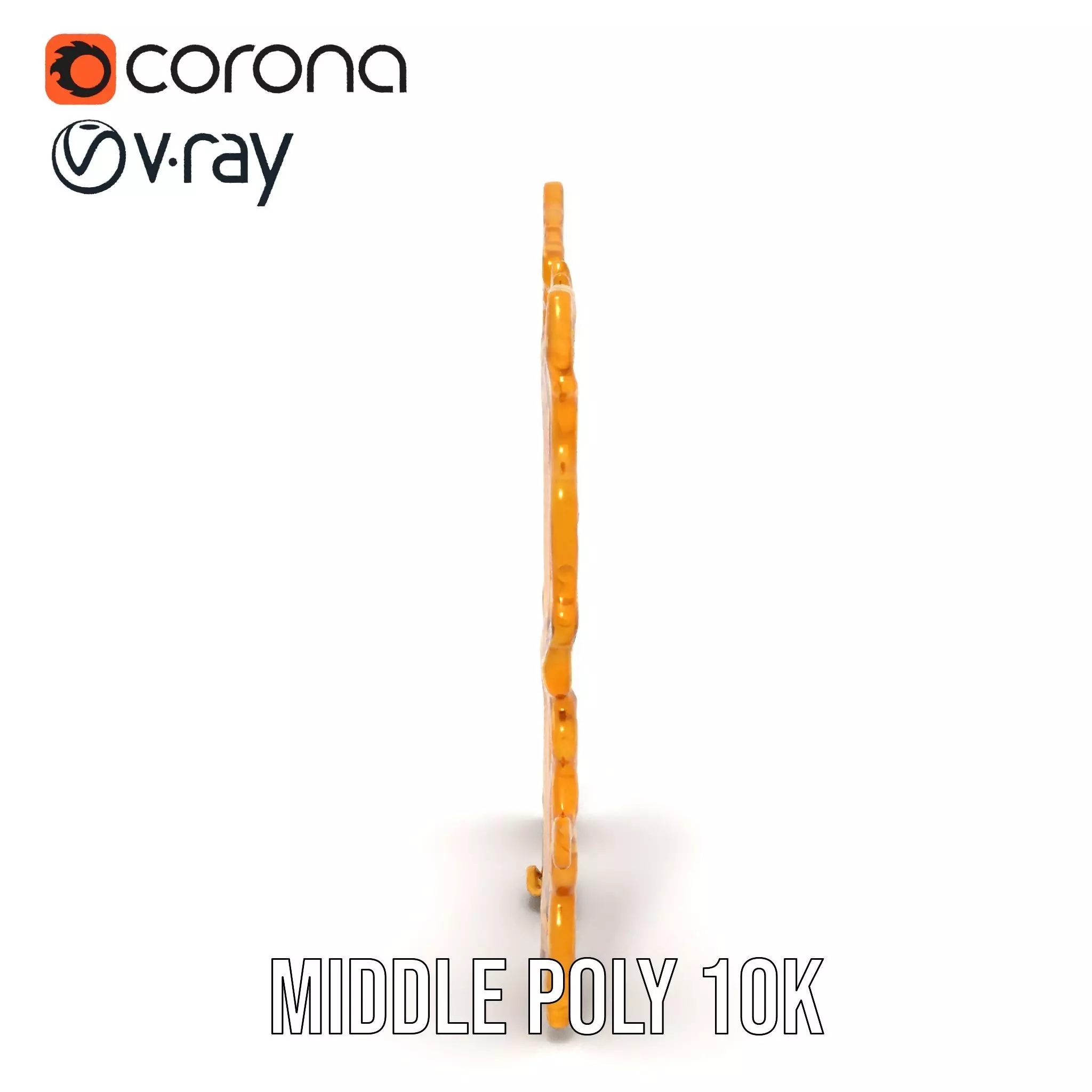 Baroque Gold Ornate Frame model pack Low-poly 3D model_19