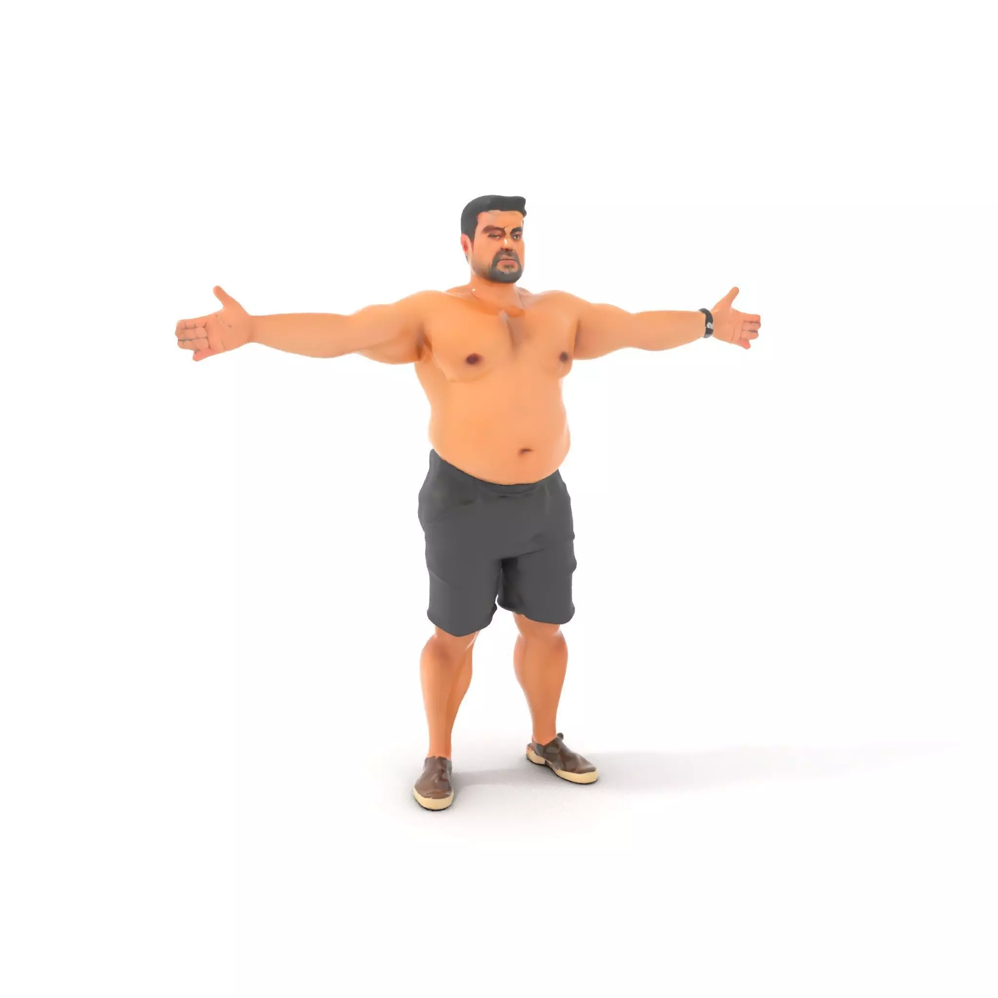Casual Male Character model pack Low-poly 3D model_0