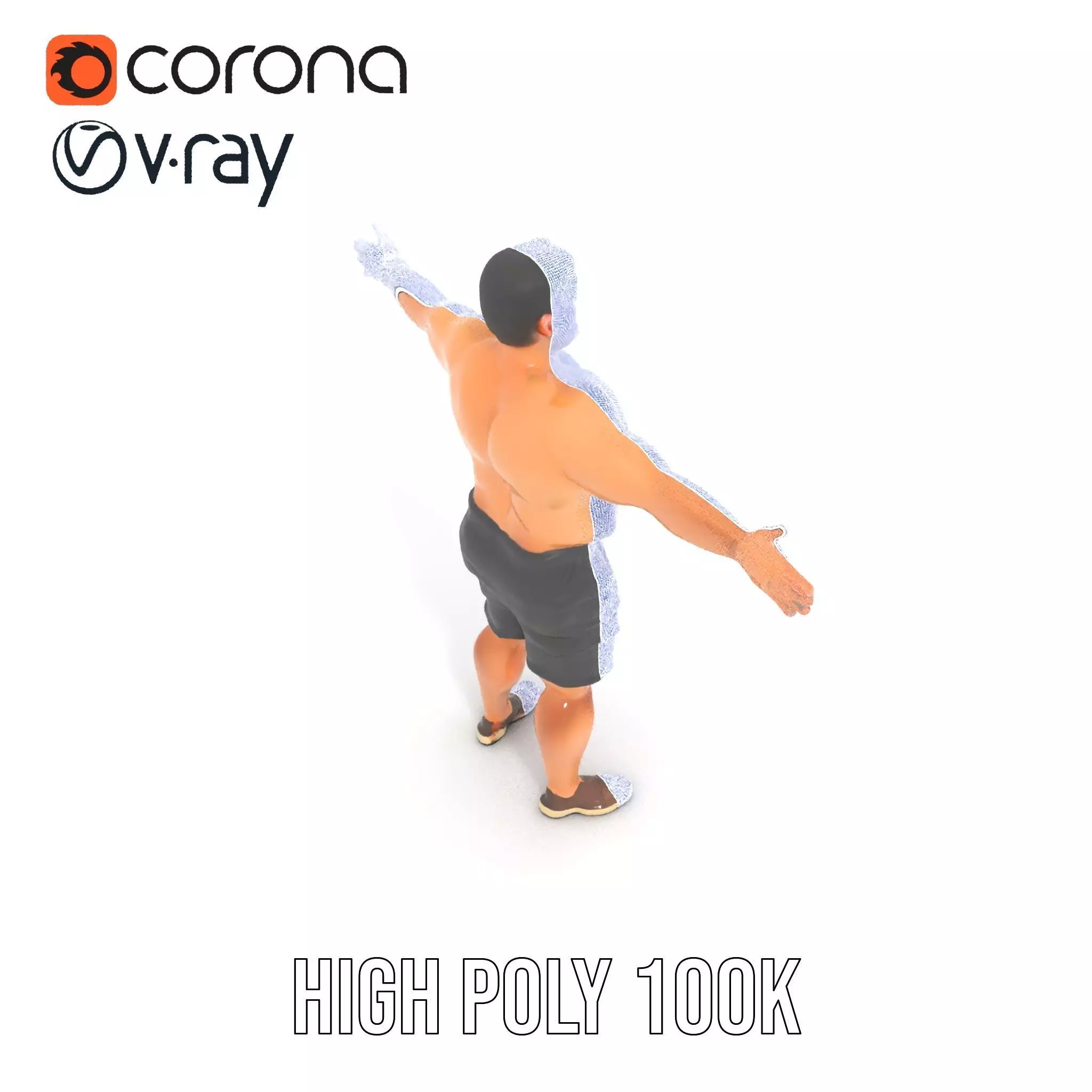 Casual Male Character model pack Low-poly 3D model_27