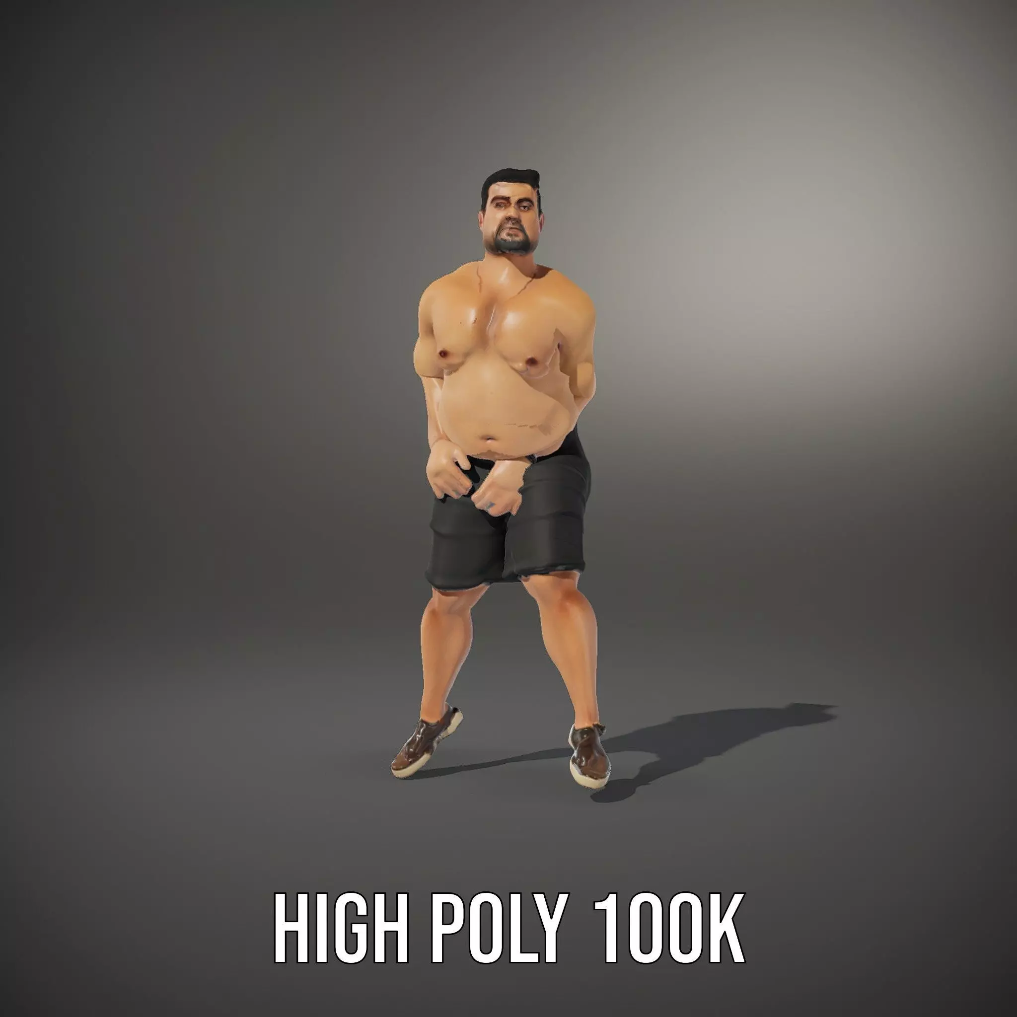 Casual Male Character model pack Low-poly 3D model_11