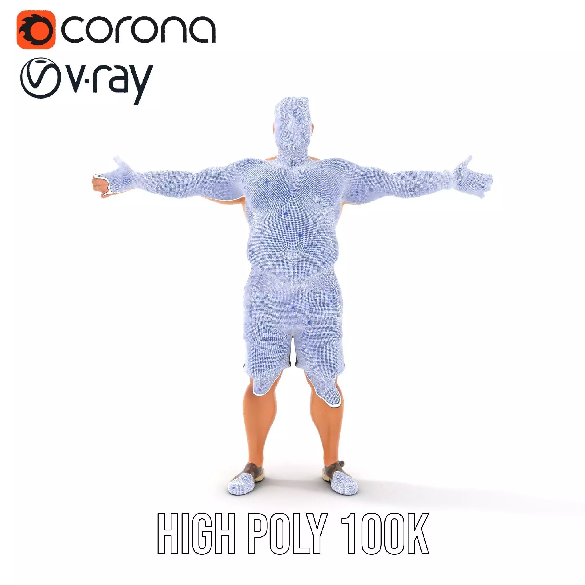 Casual Male Character model pack Low-poly 3D model_34