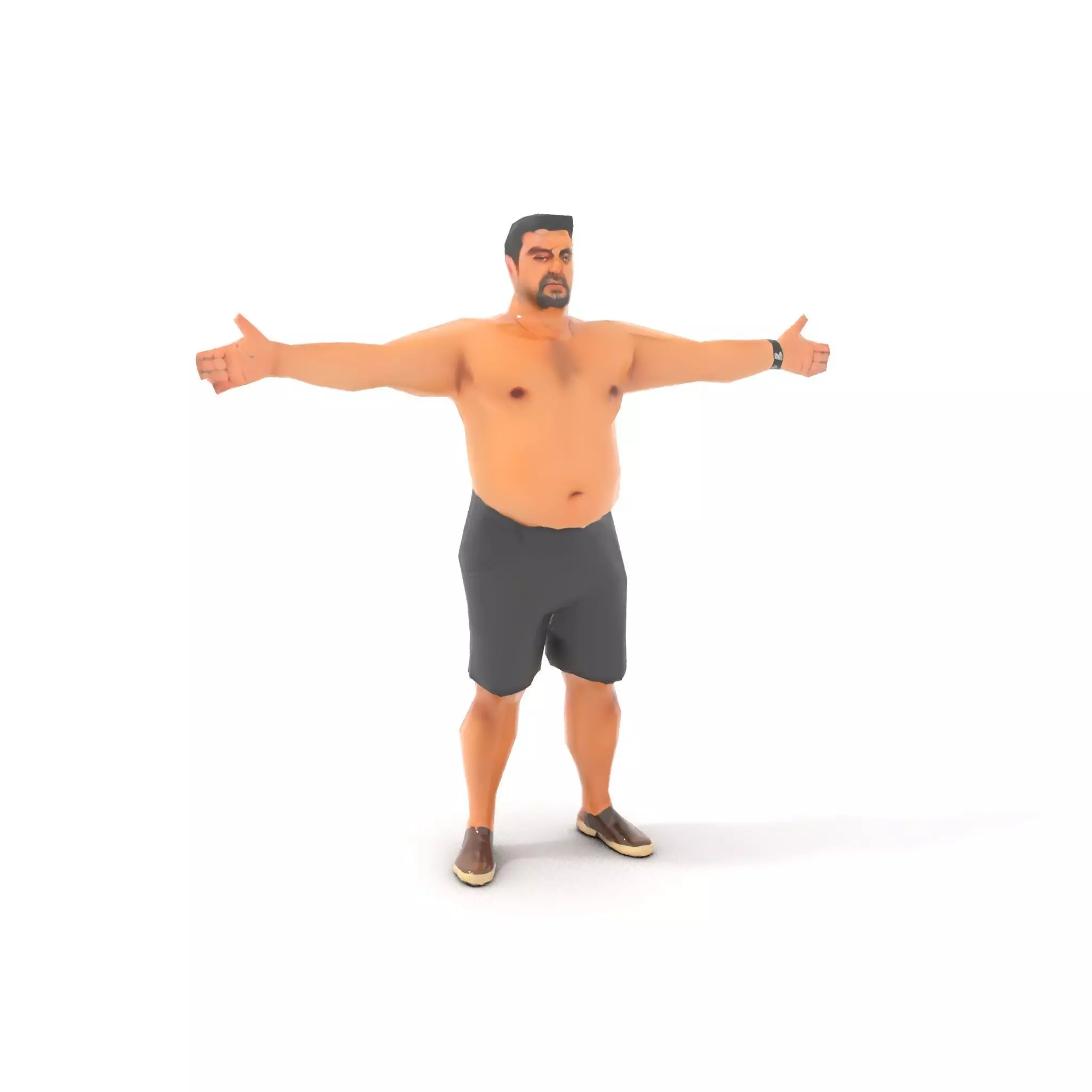 Casual Male Character model pack Low-poly 3D model_10