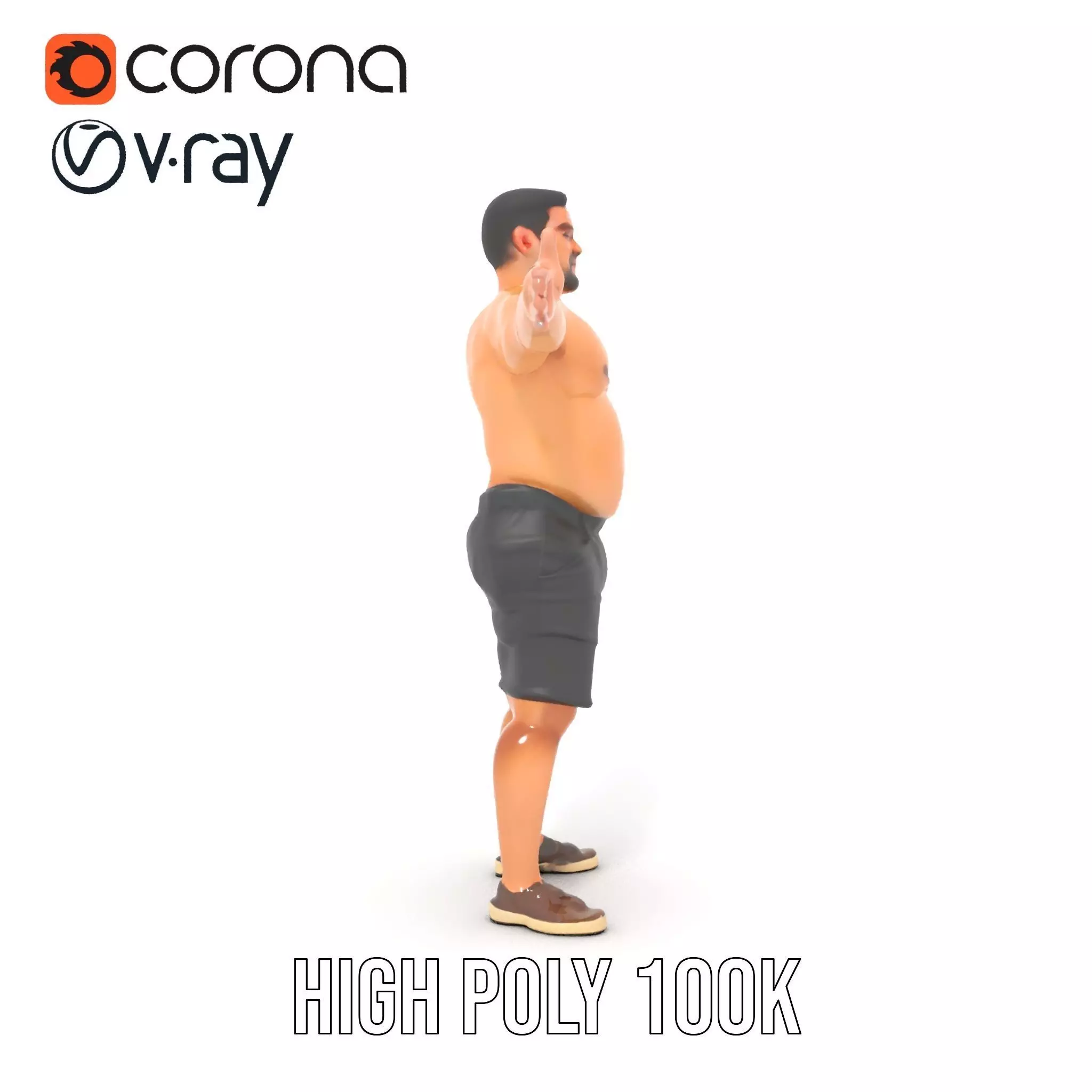 Casual Male Character model pack Low-poly 3D model_24