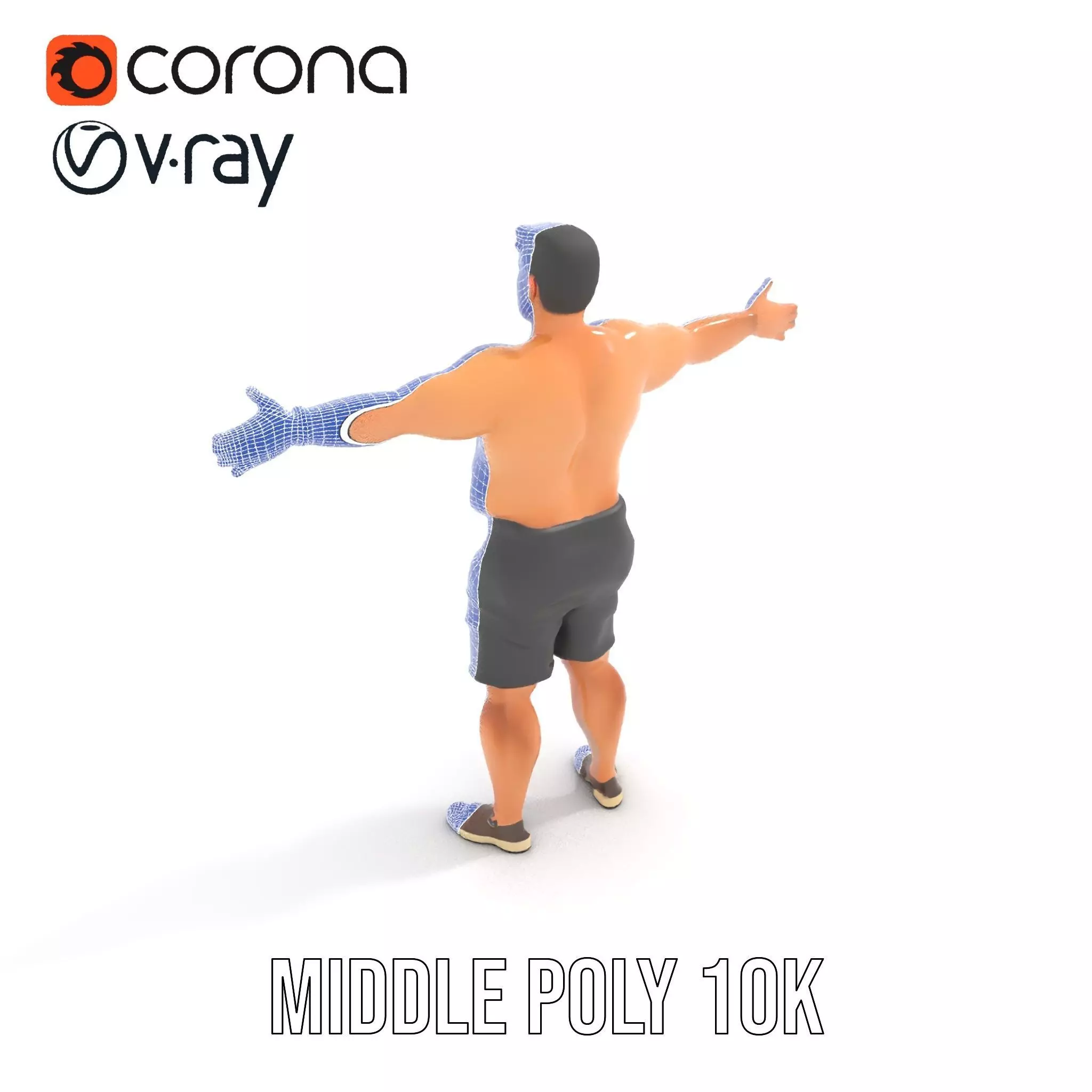 Casual Male Character model pack Low-poly 3D model_28