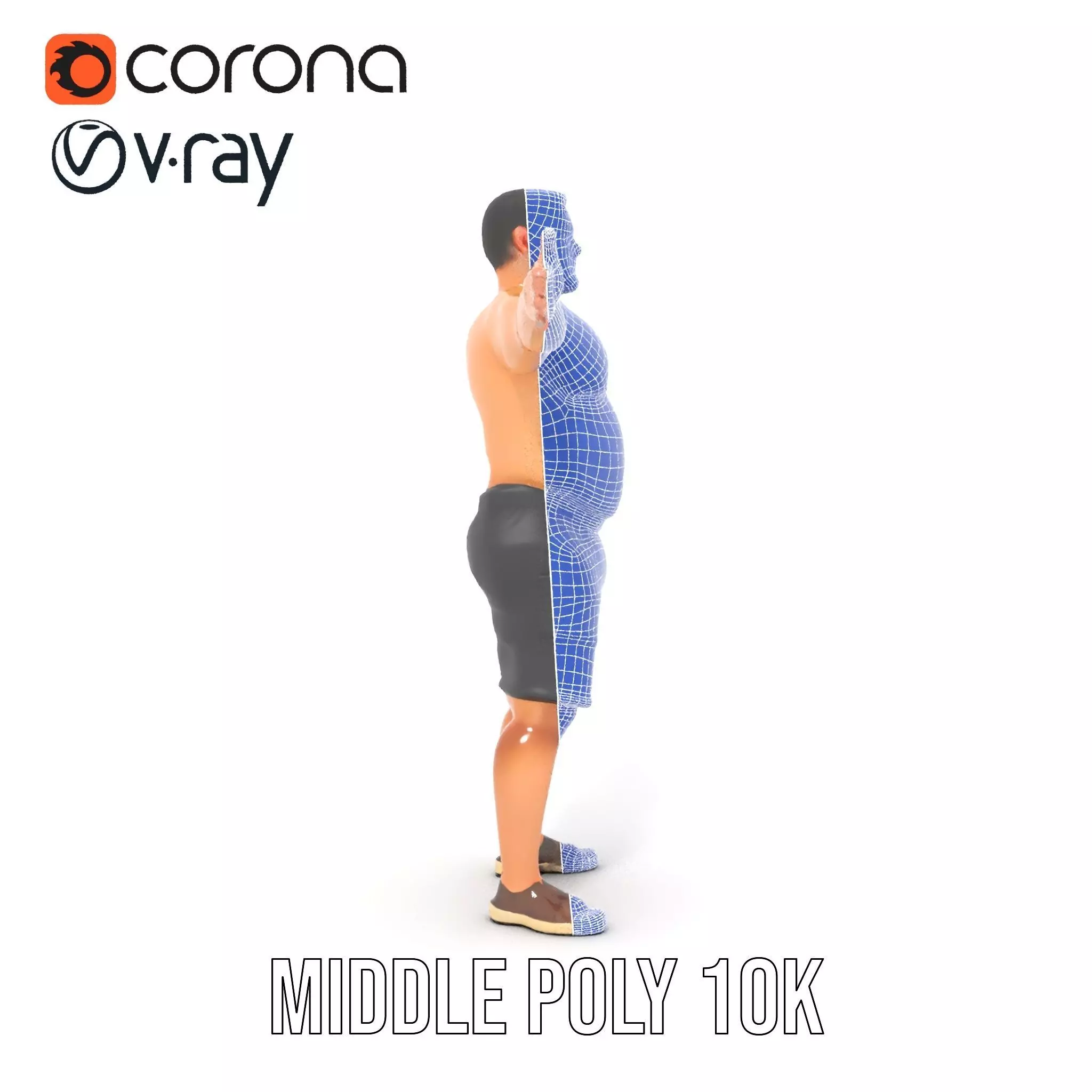 Casual Male Character model pack Low-poly 3D model_31