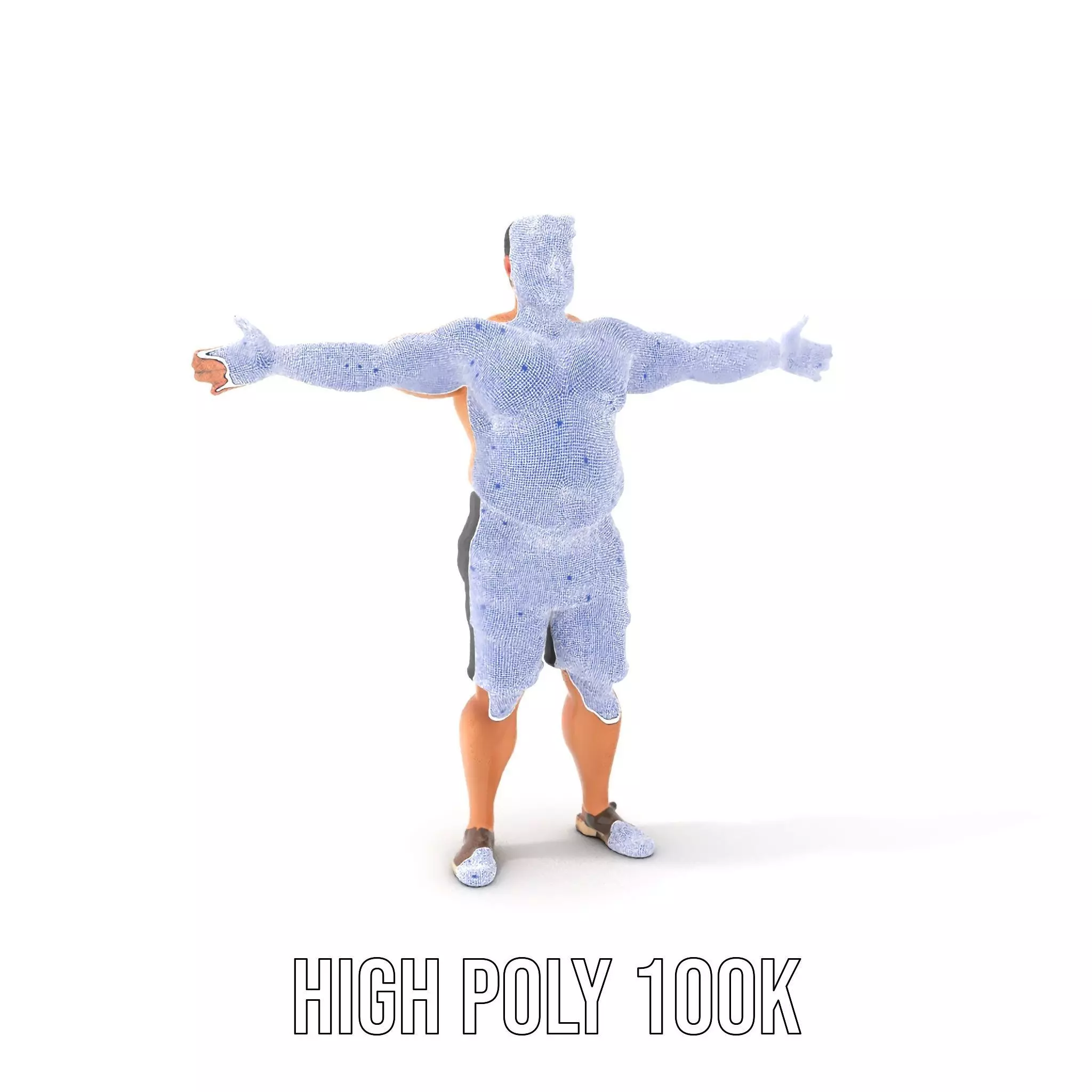 Casual Male Character model pack Low-poly 3D model_5