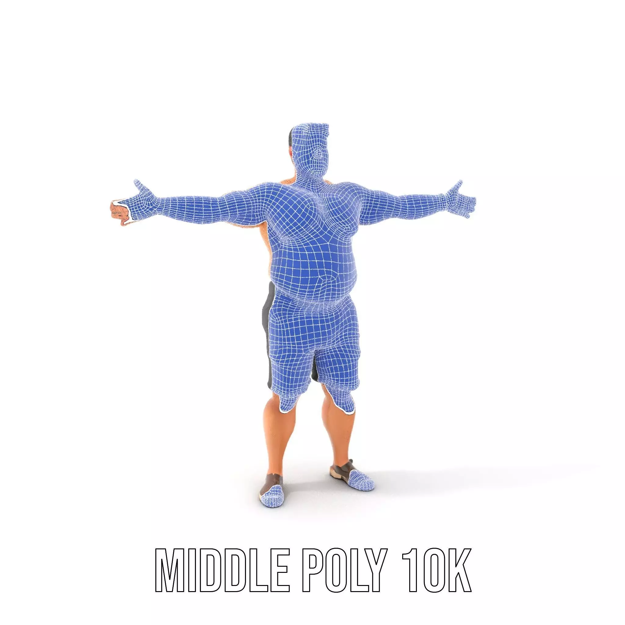 Casual Male Character model pack Low-poly 3D model_22