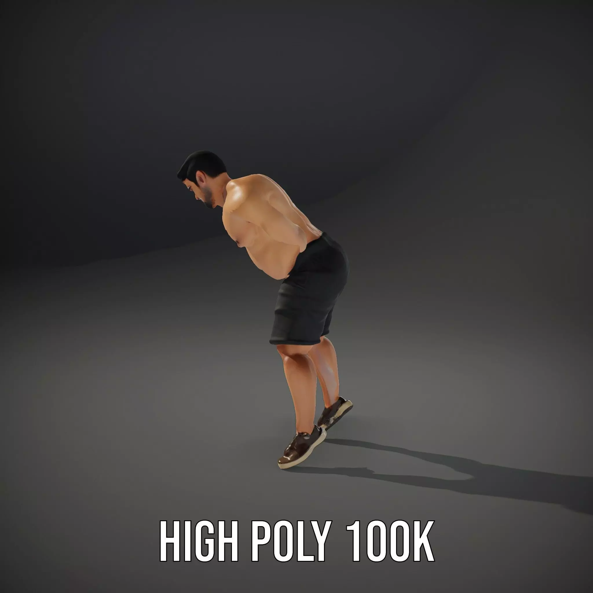 Casual Male Character model pack Low-poly 3D model_9