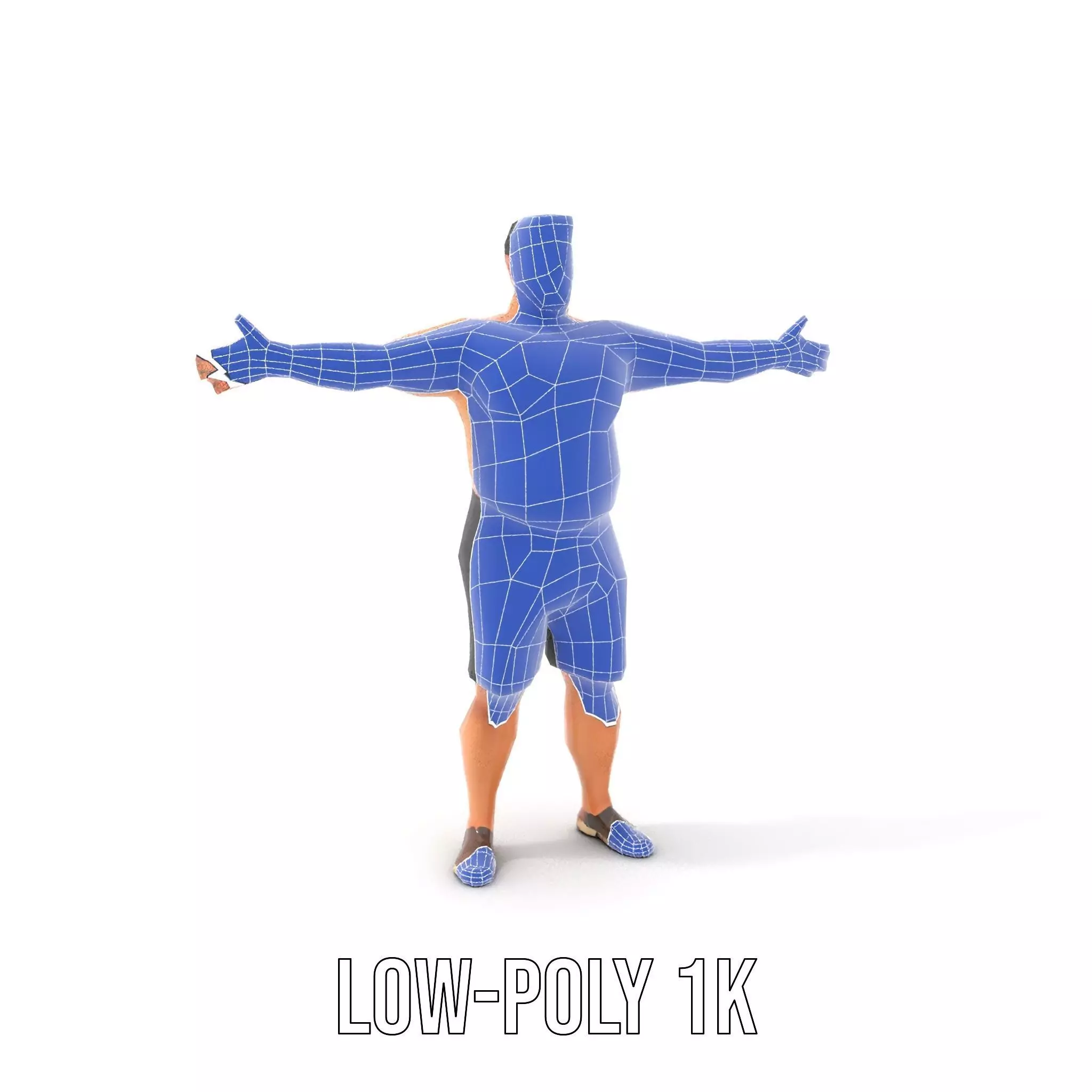 Casual Male Character model pack Low-poly 3D model_20