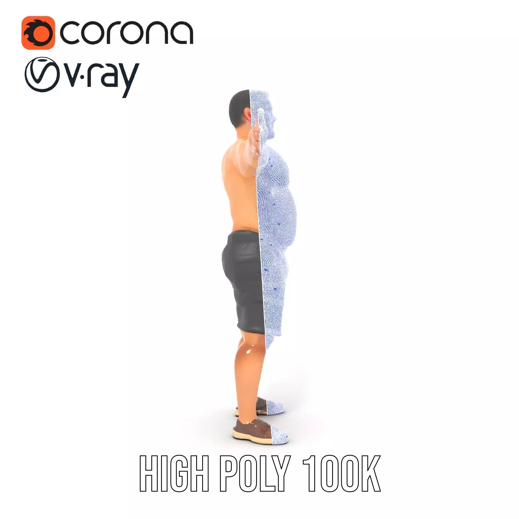 Casual Male Character model pack Low-poly 3D model_35