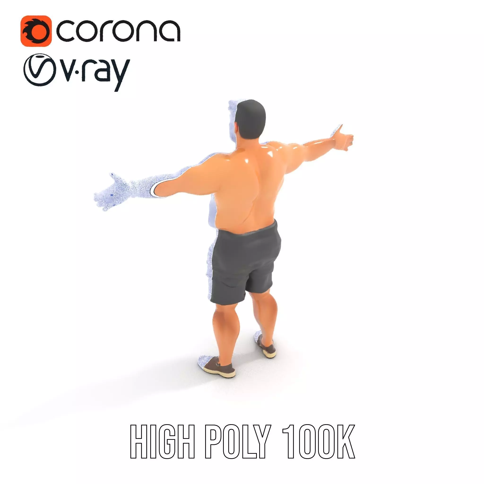 Casual Male Character model pack Low-poly 3D model_21