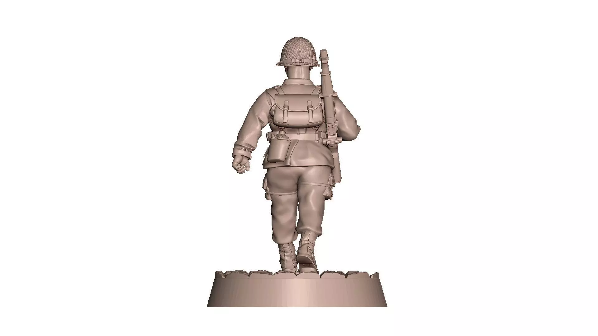 USA Soldier WW2 Bolt Action 3D print model