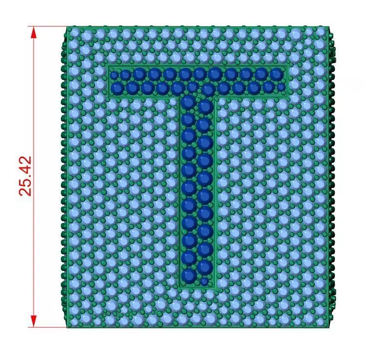 Custom Initial A to Z Letter Diamond Ring - Alphabet Rings 3D print model_5