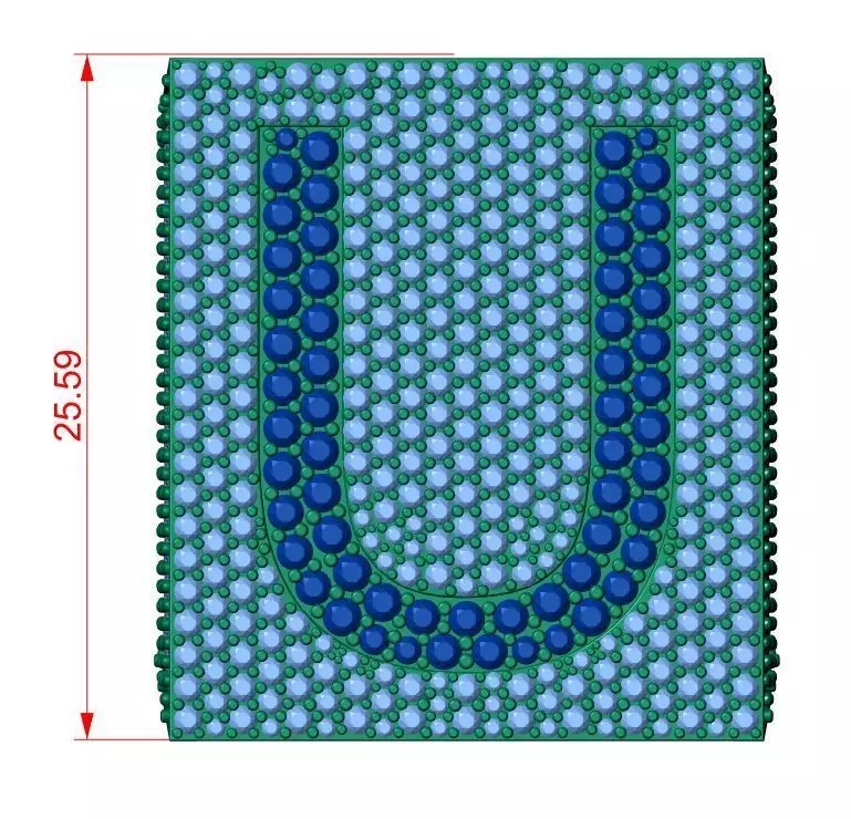 Custom Initial A to Z Letter Diamond Ring - Alphabet Rings 3D print model_6