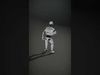 Friendly White Robot model pack Low-poly 3D model_2