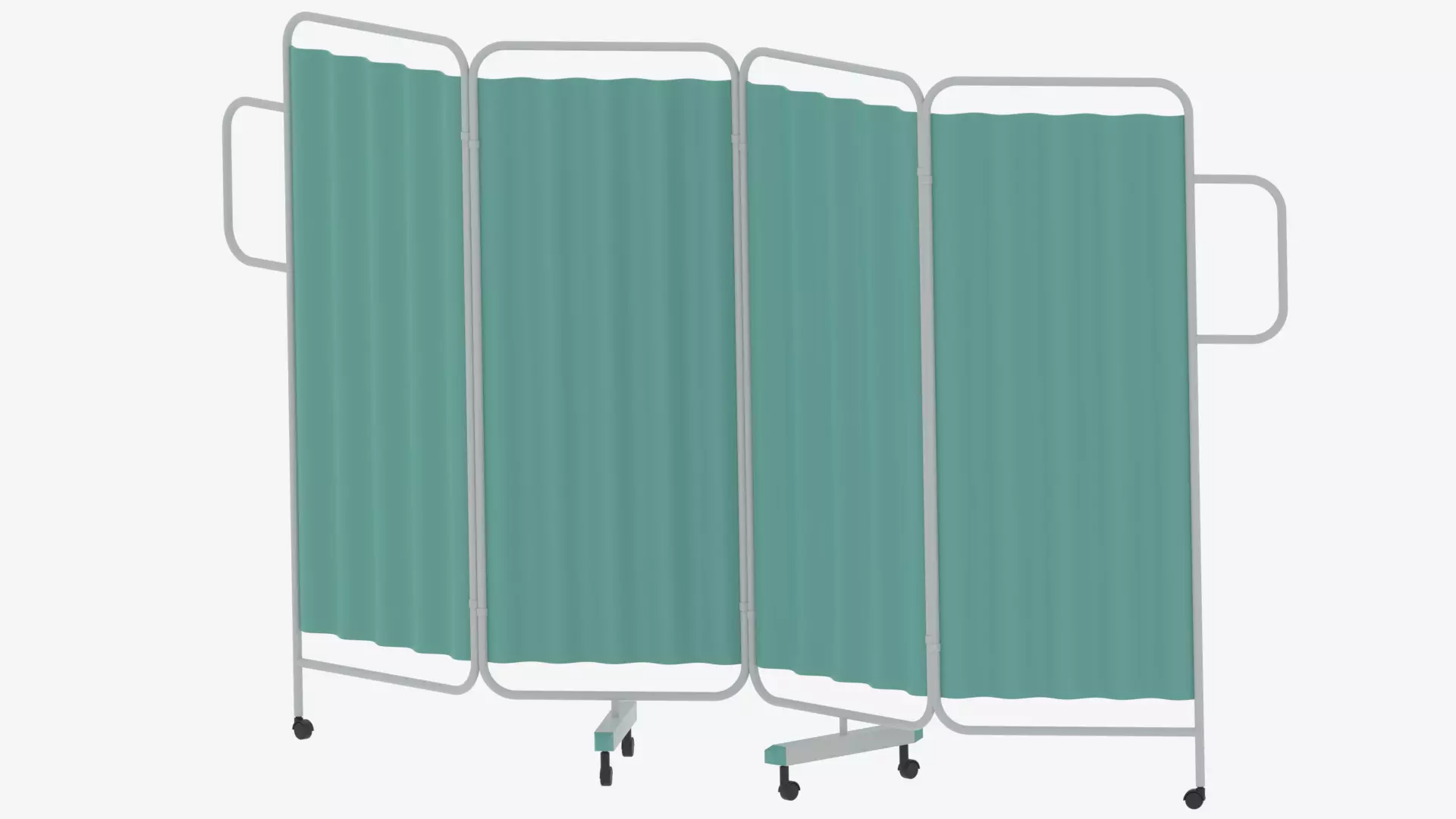 Cartoon Hospital Folding Screen 3D model_7