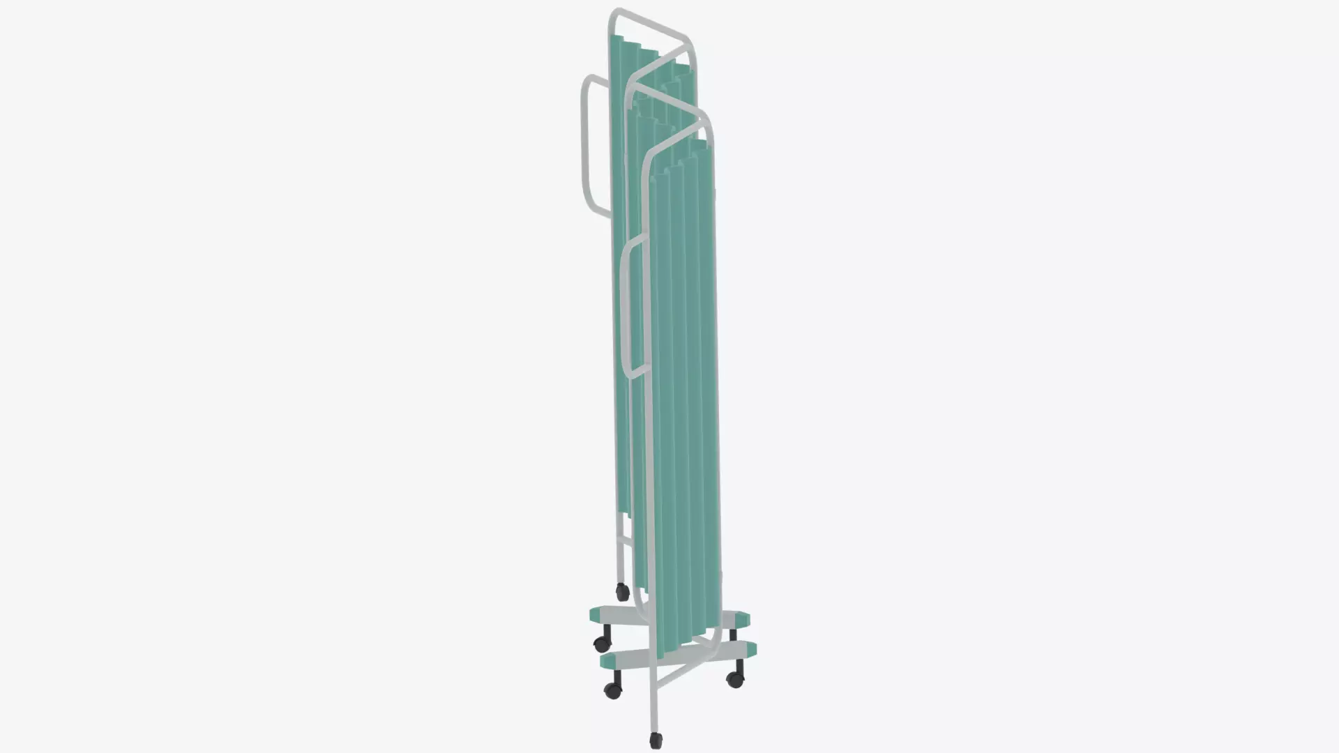 Cartoon Hospital Folding Screen 3D model_3