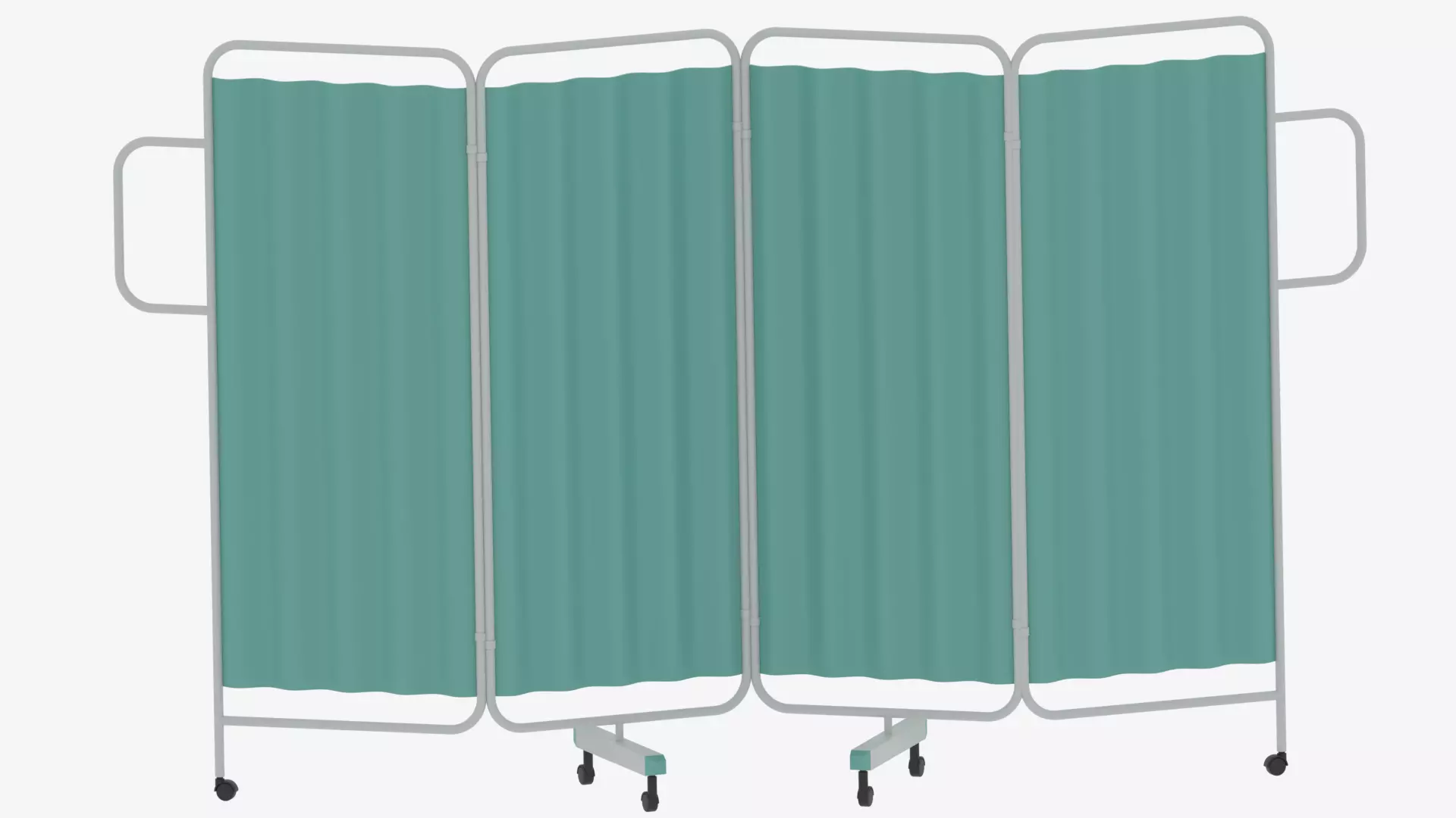 Cartoon Hospital Folding Screen 3D model_6