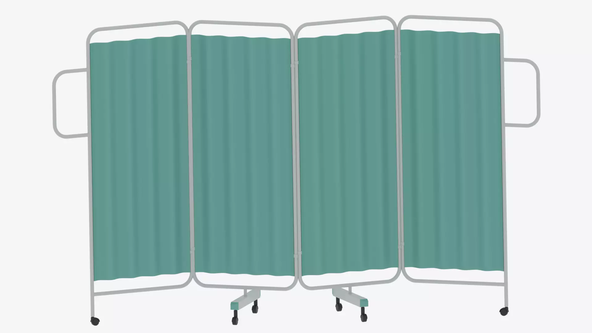 Cartoon Hospital Folding Screen 3D model_0