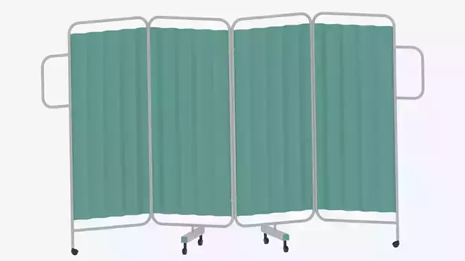 Cartoon Hospital Folding Screen