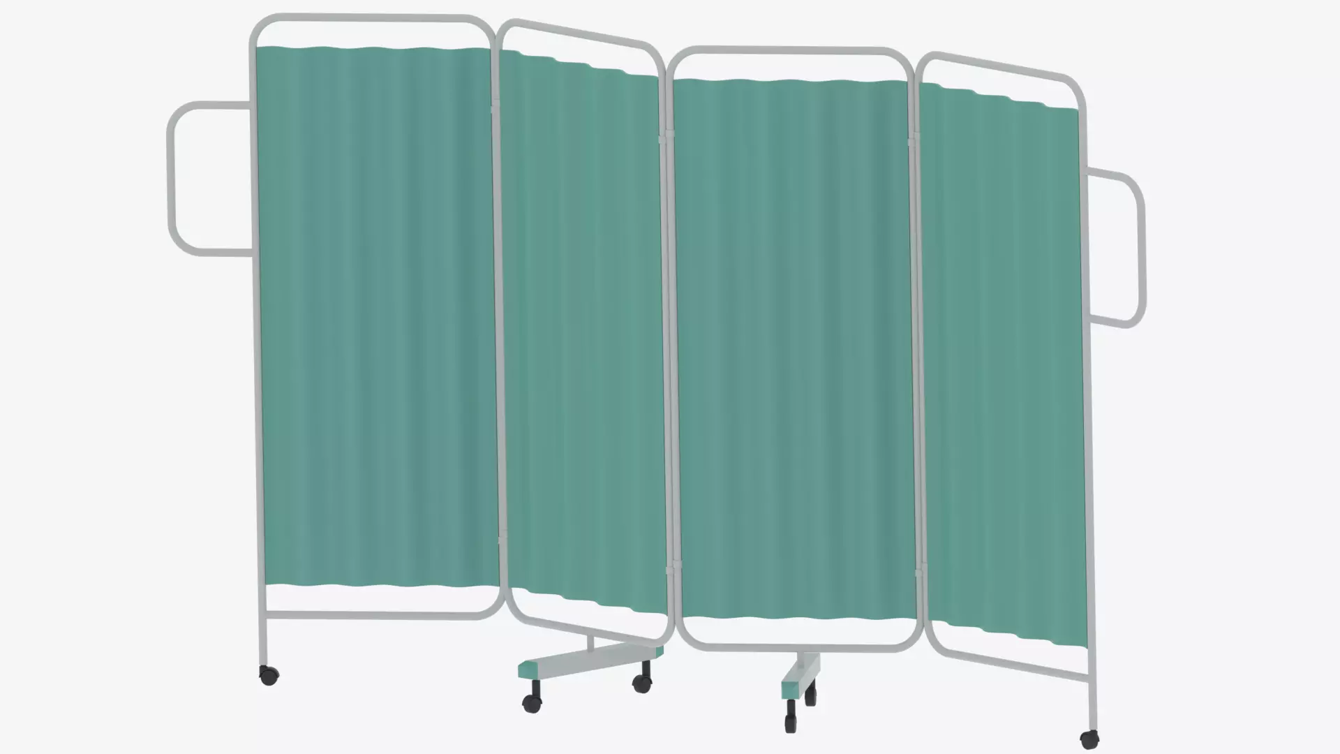 Cartoon Hospital Folding Screen 3D model_1
