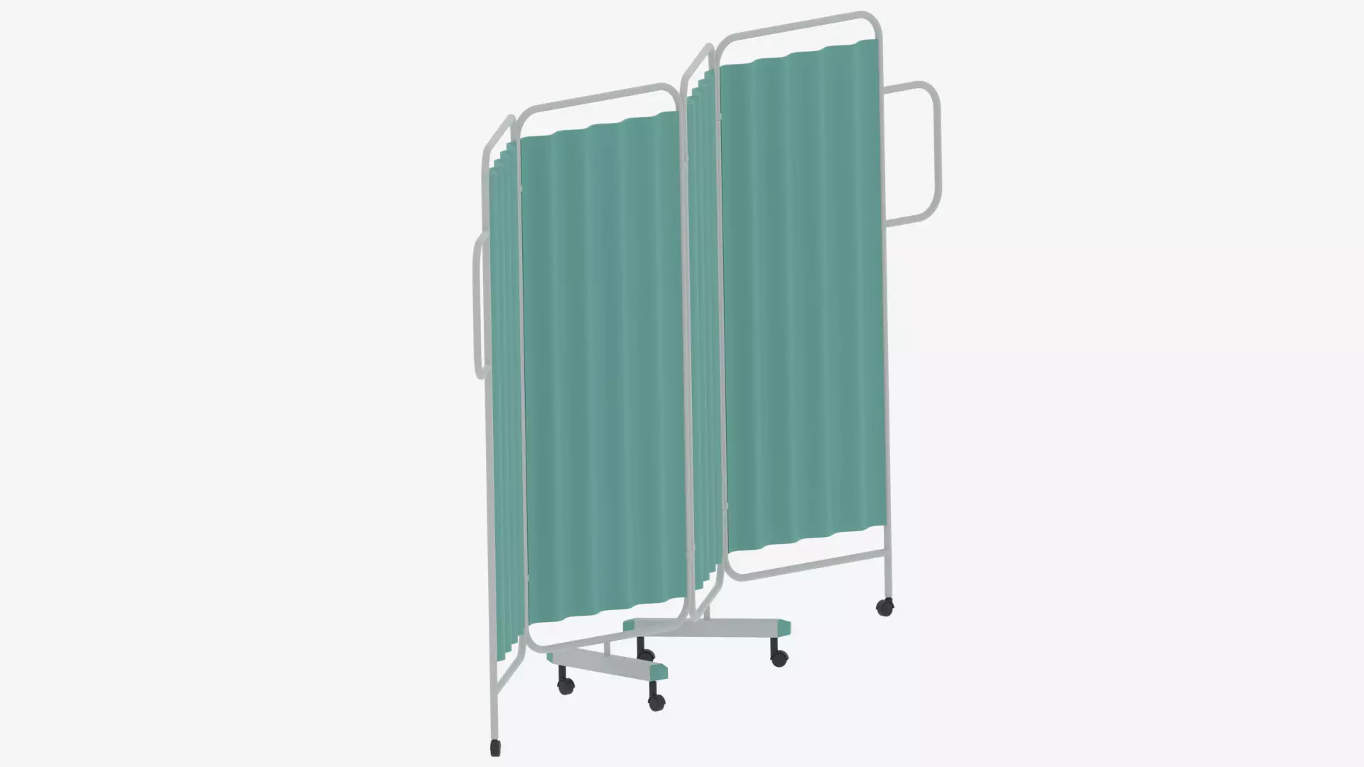 Cartoon Hospital Folding Screen 3D model_10