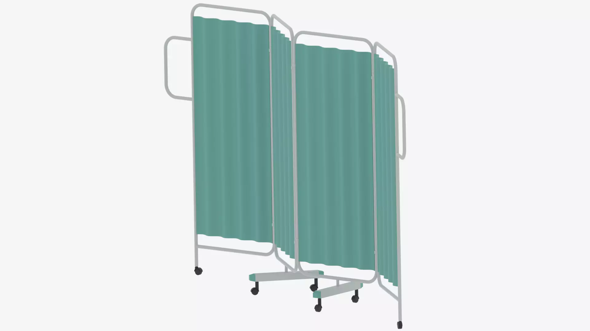 Cartoon Hospital Folding Screen 3D model_2