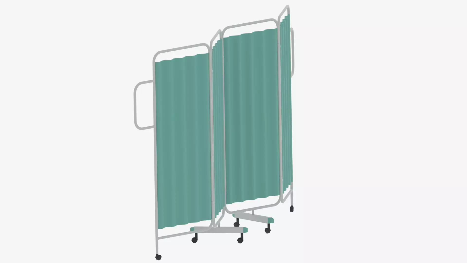 Cartoon Hospital Folding Screen 3D model_4