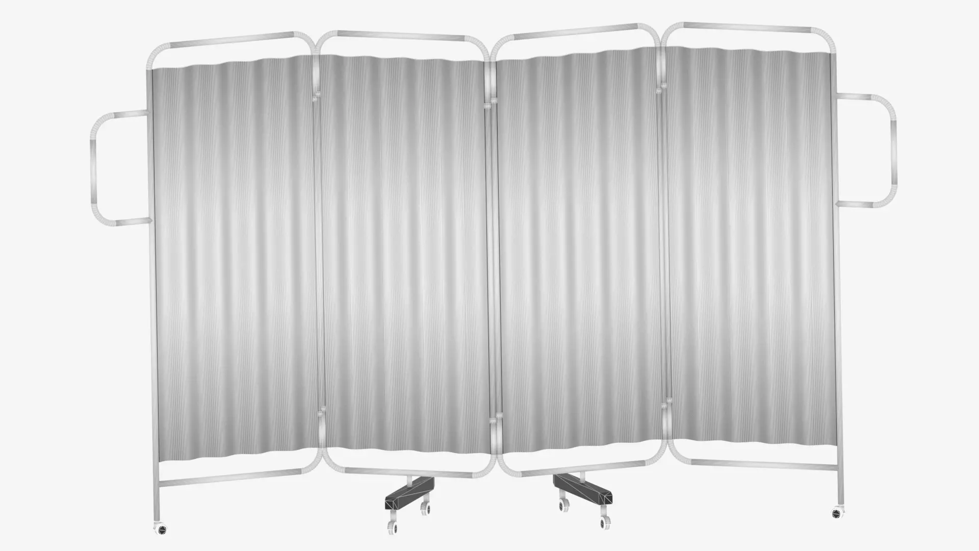 Cartoon Hospital Folding Screen 3D model_12