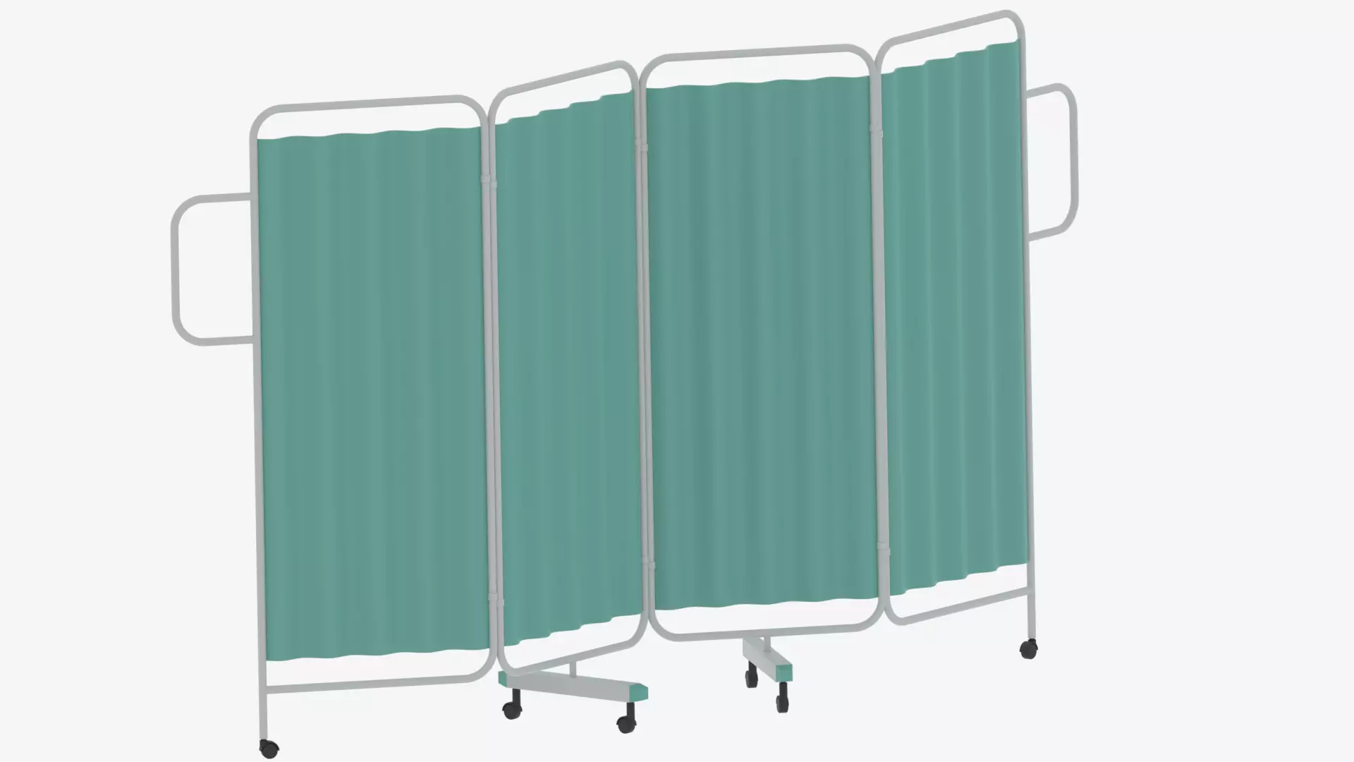 Cartoon Hospital Folding Screen 3D model_5