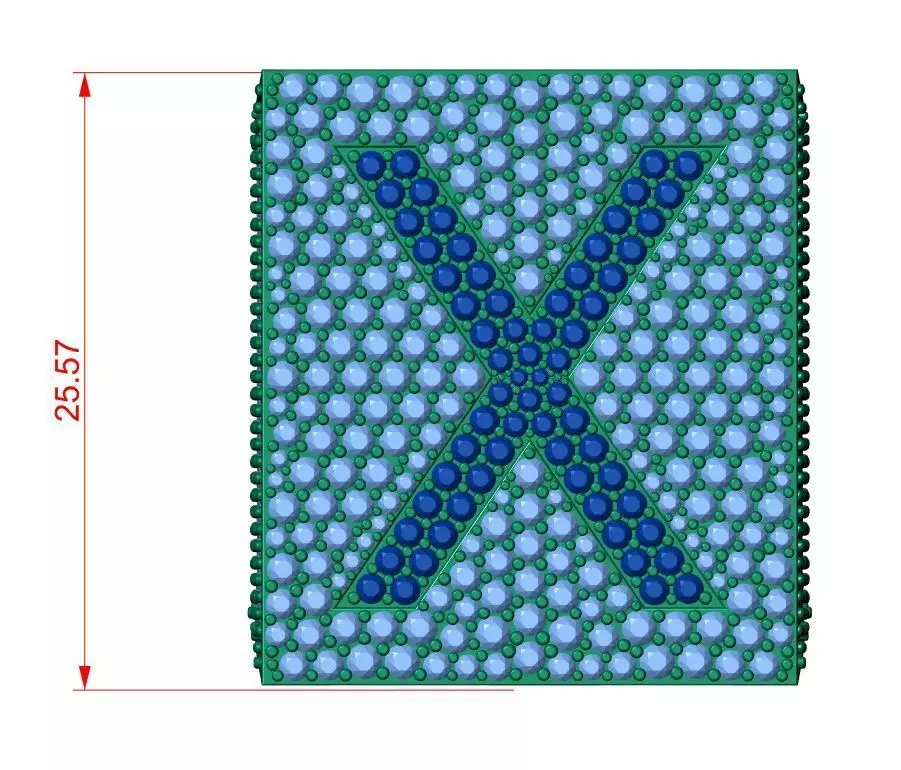 Custom Initial A to Z Letter Diamond Ring - Alphabet Rings 3D print model_2