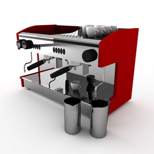 Cafe Coffee Machine for barista 3D model