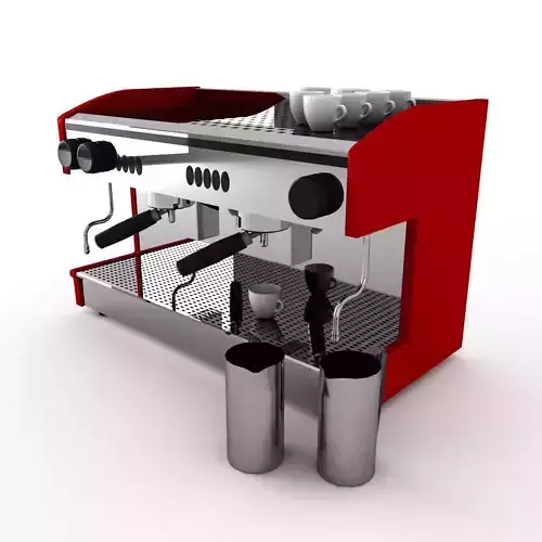 Cafe Coffee Machine for barista 3D model