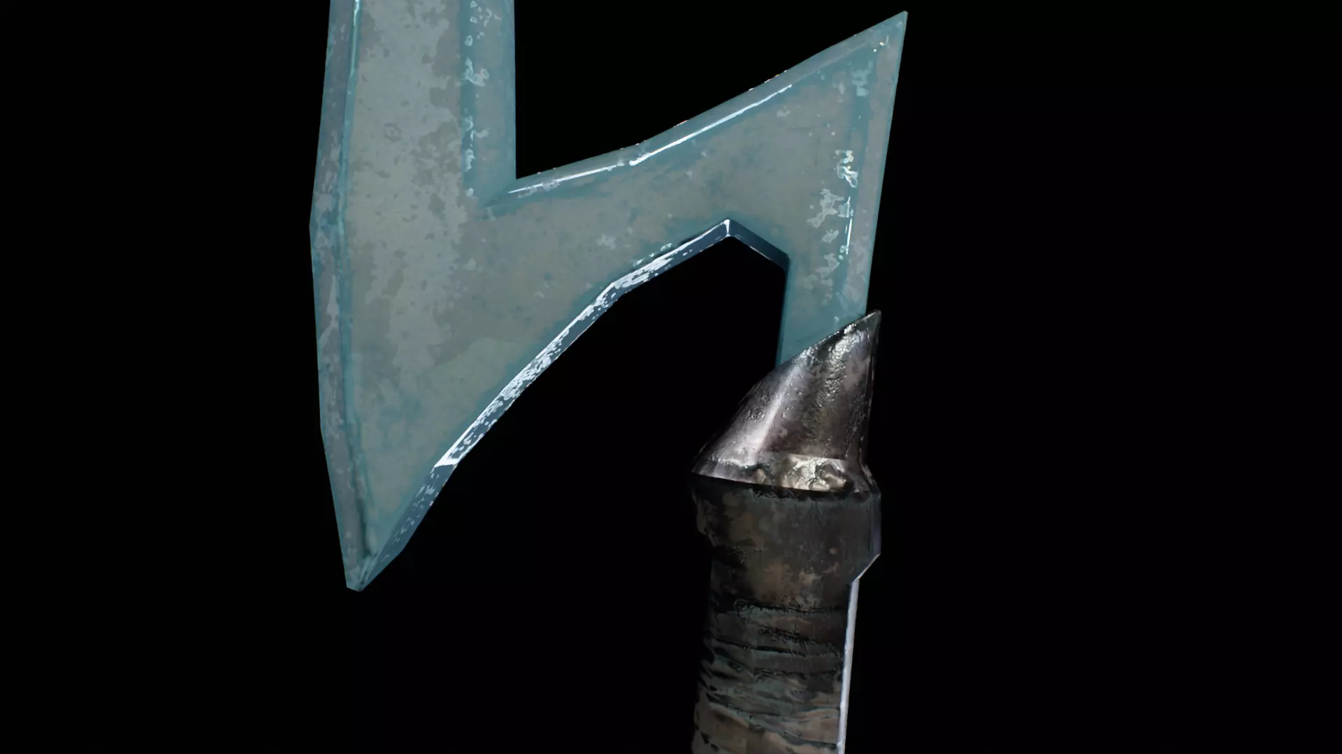 ELF Sword PBR FBX  Low-poly 3D model_5