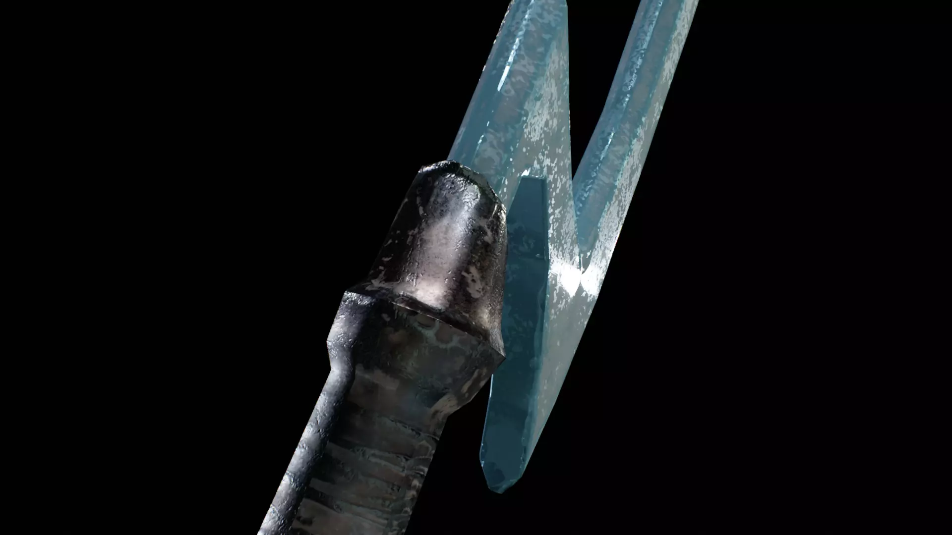 ELF Sword PBR FBX  Low-poly 3D model_4