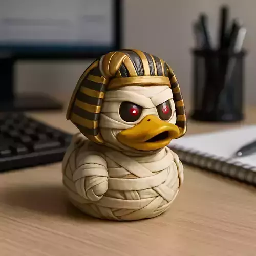 Rubber Duck - Egyptian mummy model - 3D print