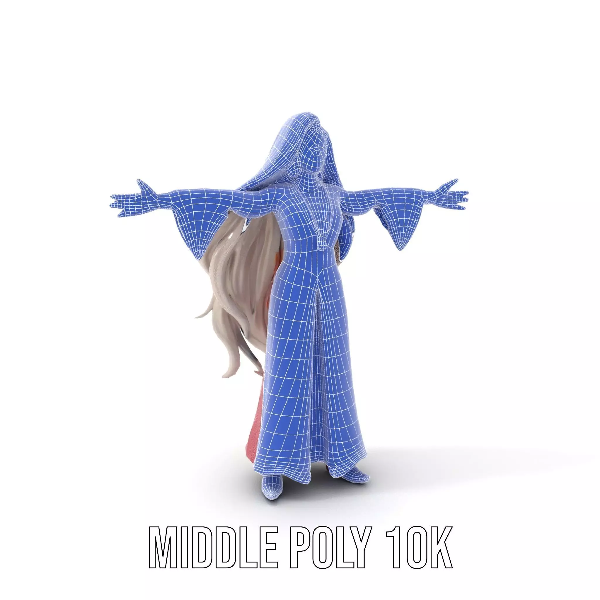 Elegant Princess Gown model pack Low-poly 3D model_30