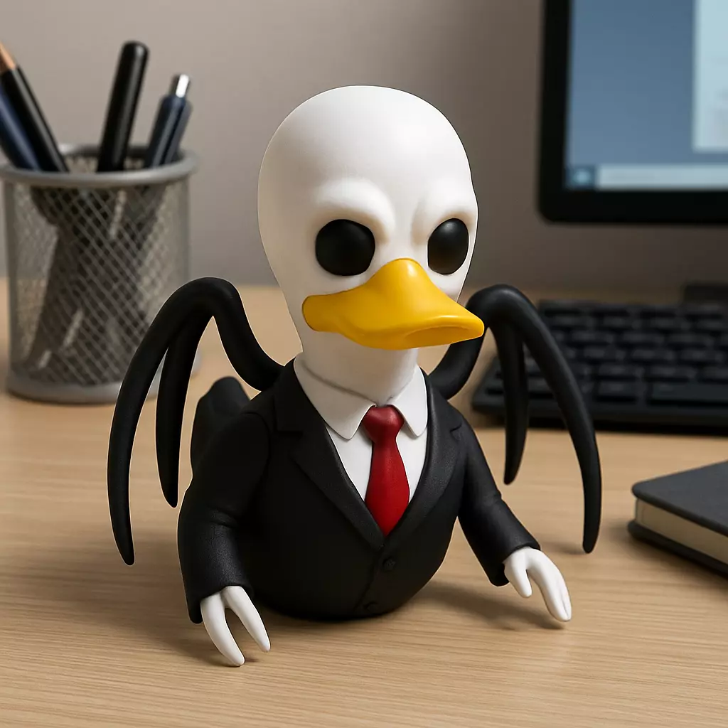 Rubber Duck - Slender man model - 3D print 3D print model