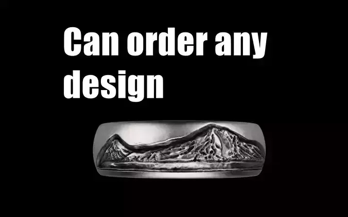 Armenian mountain Masis and sis ring model 1392