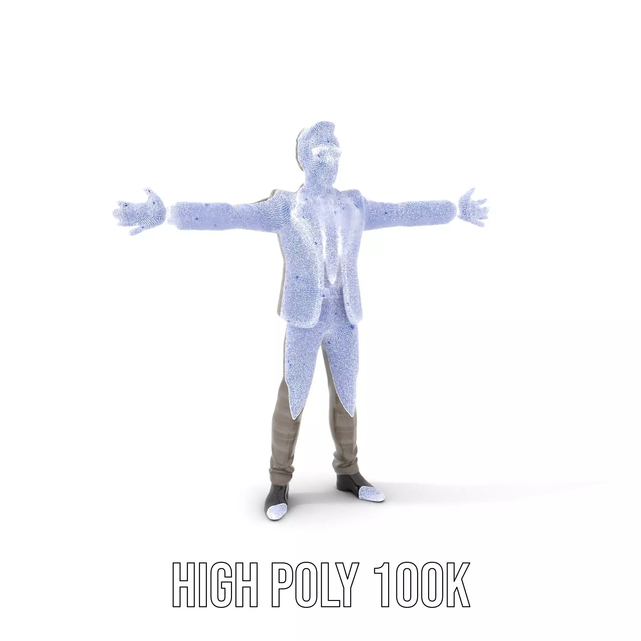 Stylish Businessman Suit model pack Low-poly 3D model_5