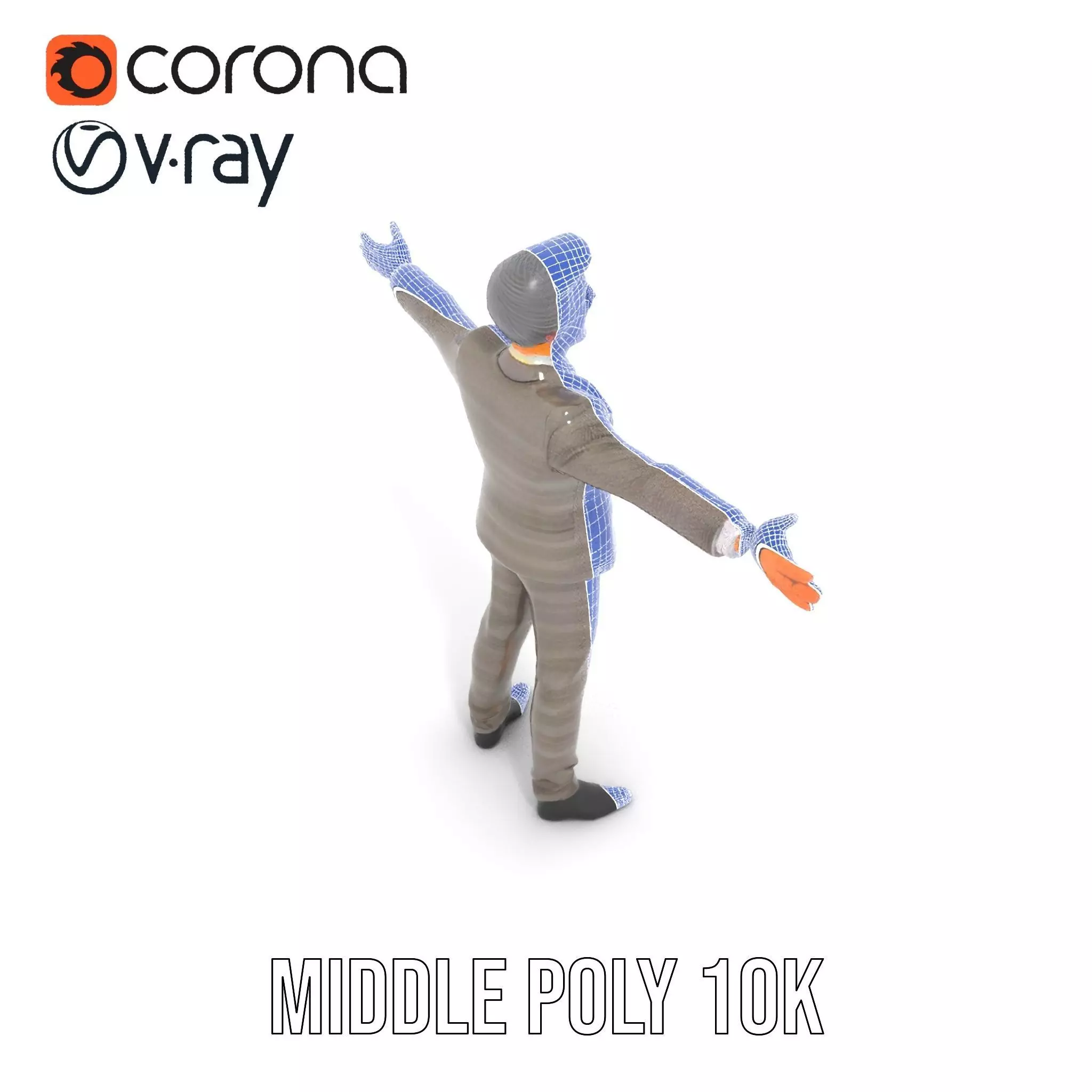 Stylish Businessman Suit model pack Low-poly 3D model_17