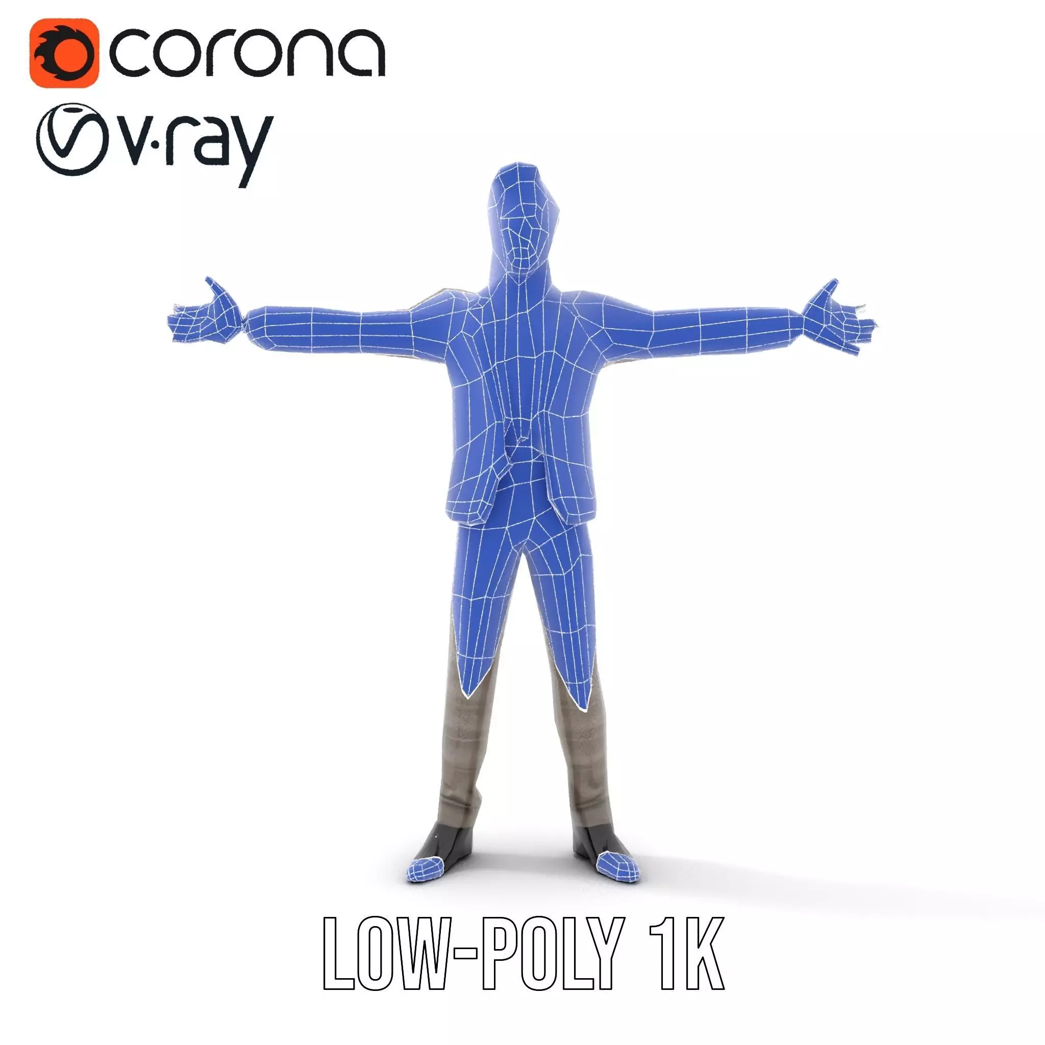 Stylish Businessman Suit model pack Low-poly 3D model_29